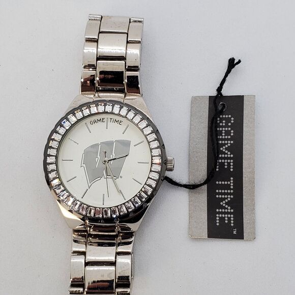 University of Wisconsin Badgers 40MM Women's Watch White Dial 6.5" New Battery - Picture 1 of 12